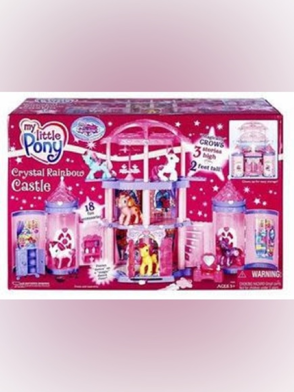 2005 Hasbro My Little Pony Crystal Rainbow Castle